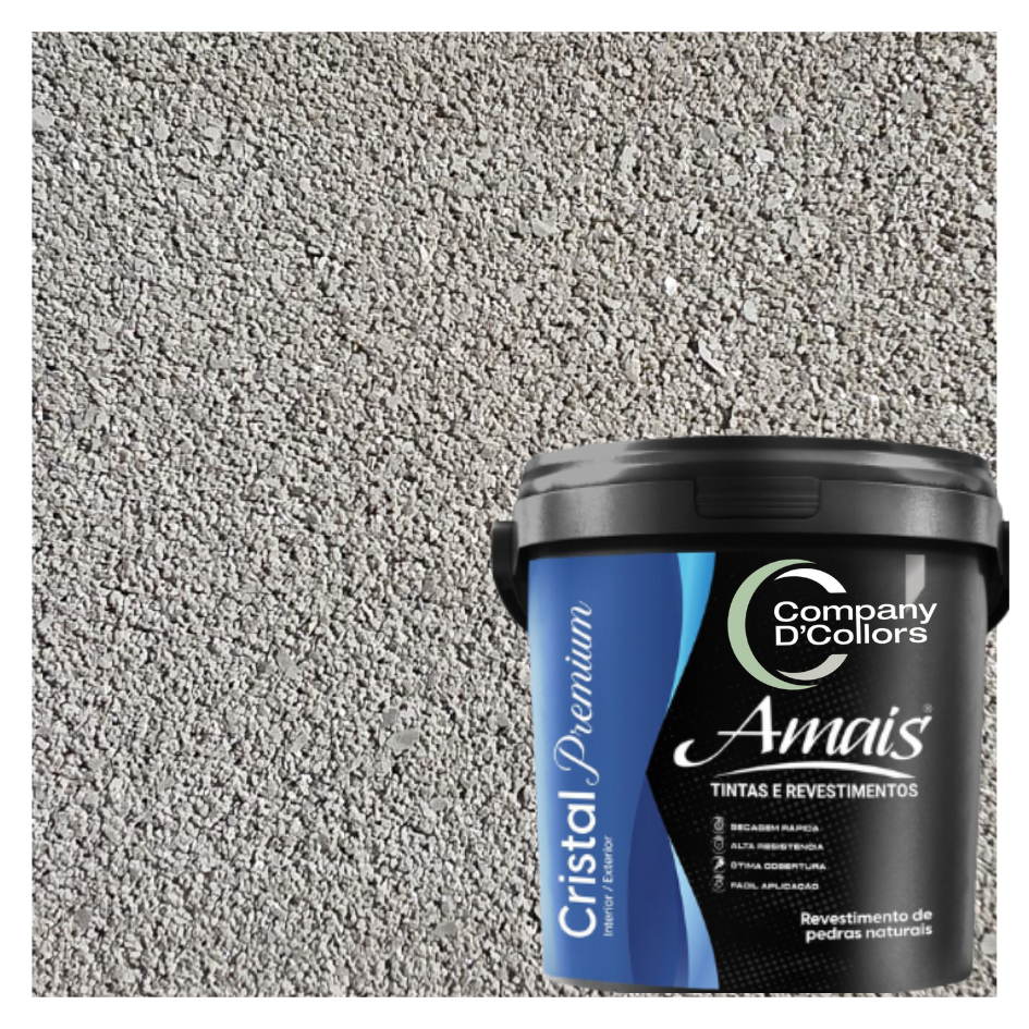 Revestimento Pedra Natural Amais Prata Pigmentada Premium - 23 Kg