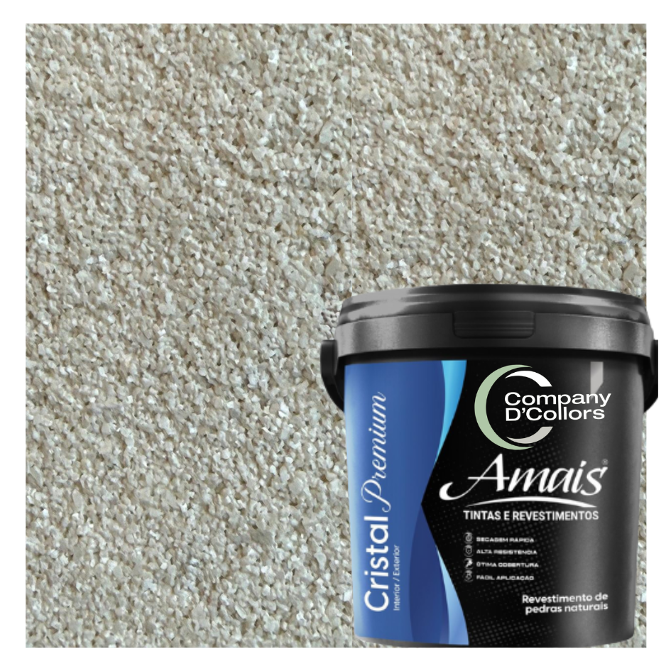Revestimento Pedra Natural Amais Branco Pigmentada Premium - 20 Kg