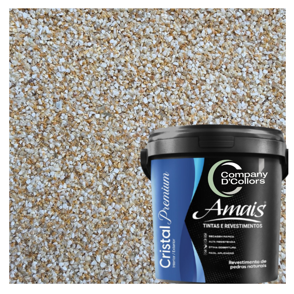 Revestimento Pedra Natural Amais Ouro Paglia Premium - 20 Kg