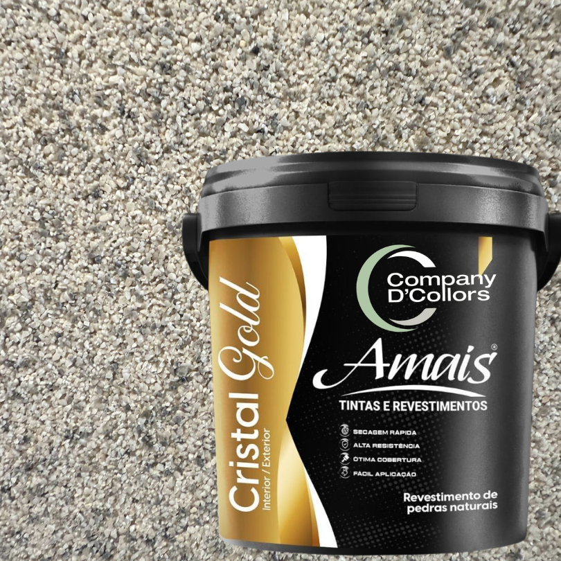 Revestimento Pedra Natural Amais Grigio Schiaro Gold - 20 Kg