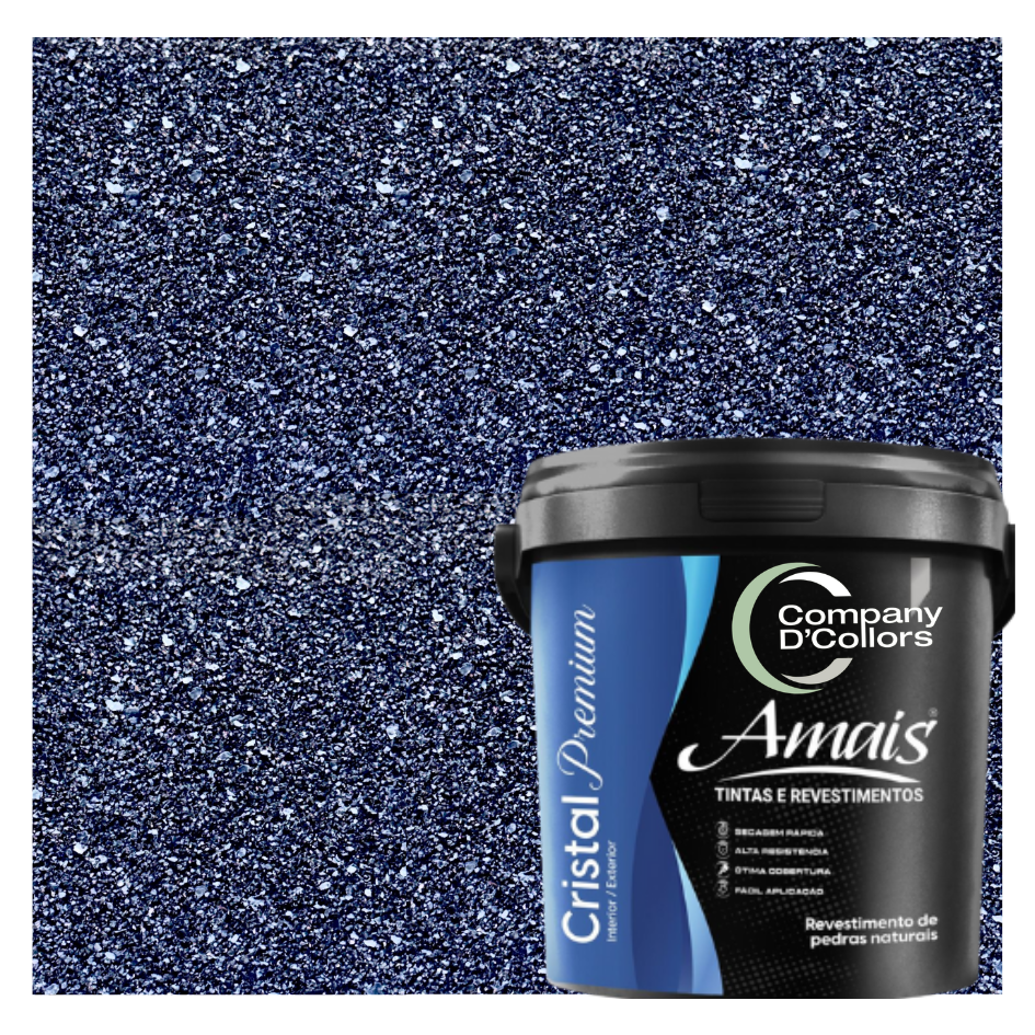 Revestimento Pedra Natural Amais Azul Del Rey Pigmentada Premium - 20 Kg